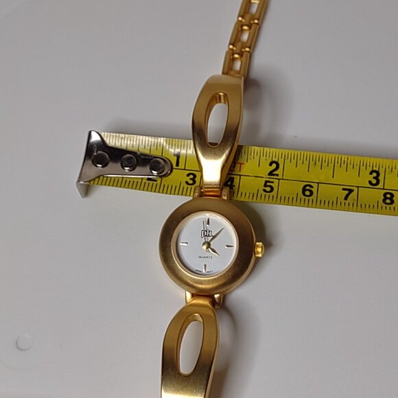 7 Inch Gold Tone PH Watch With White Dial - Picture 9 of 12
